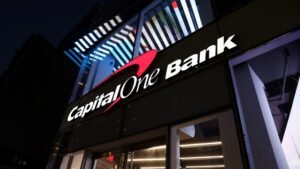 Capital One (COF) climbs as investors buy into the Discover vision